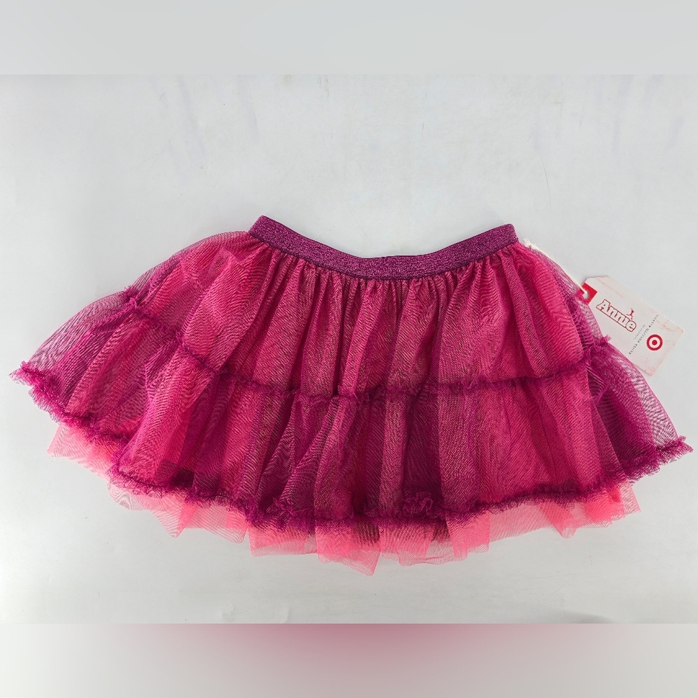 Annie Fuchsia Layered Tulle Skirt